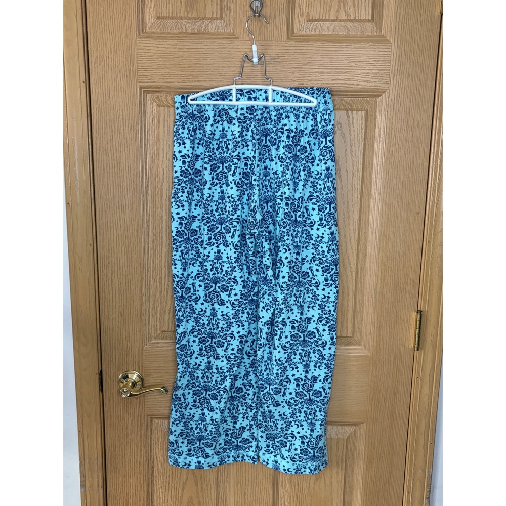 Karen Neuburger Pajama Set Blue Long Sleeve Top & Print Pants Women's M / L - Picture 6 of 8